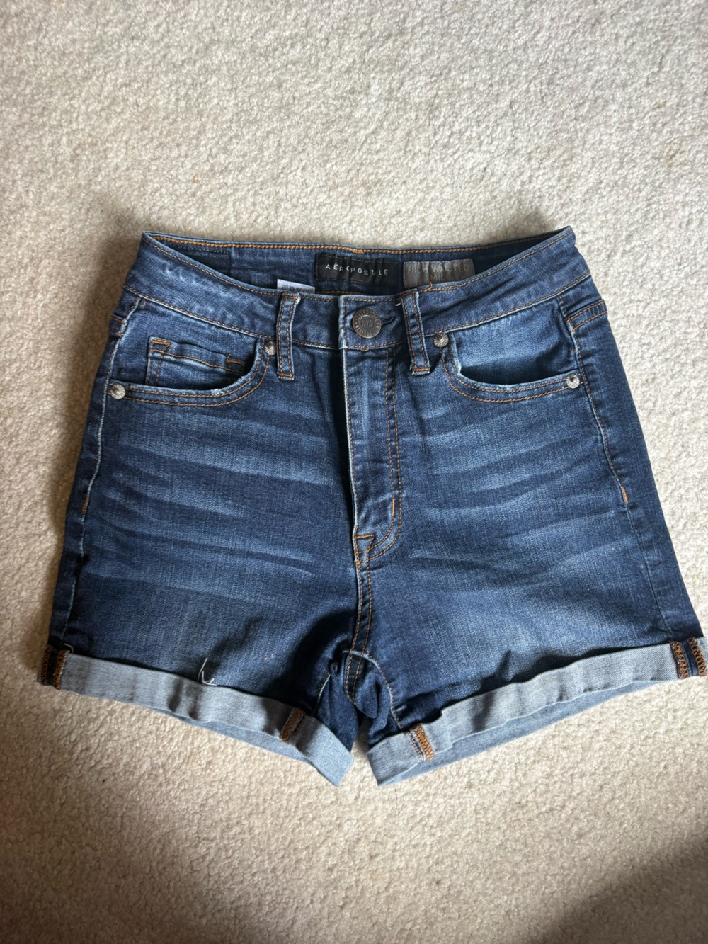 Aeropostale Women’s Dark Blue Denim Shorts